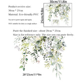 Green Plant Leaves Wall Sticker